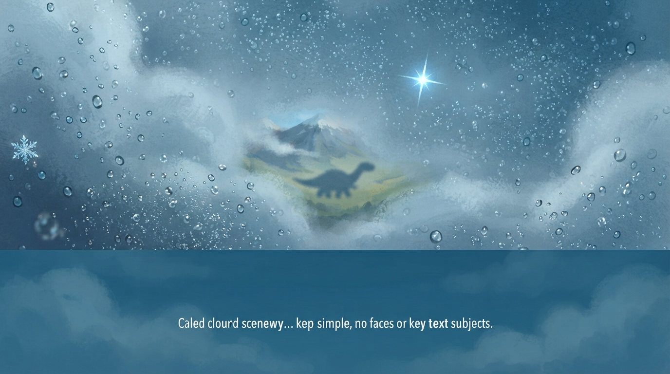 Tiny water drops gather in a cool cloud around one bright sparkling drop.