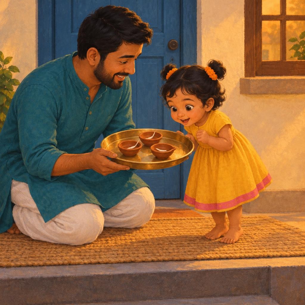 Storybook cover for Tara Counts the Diwali Lights