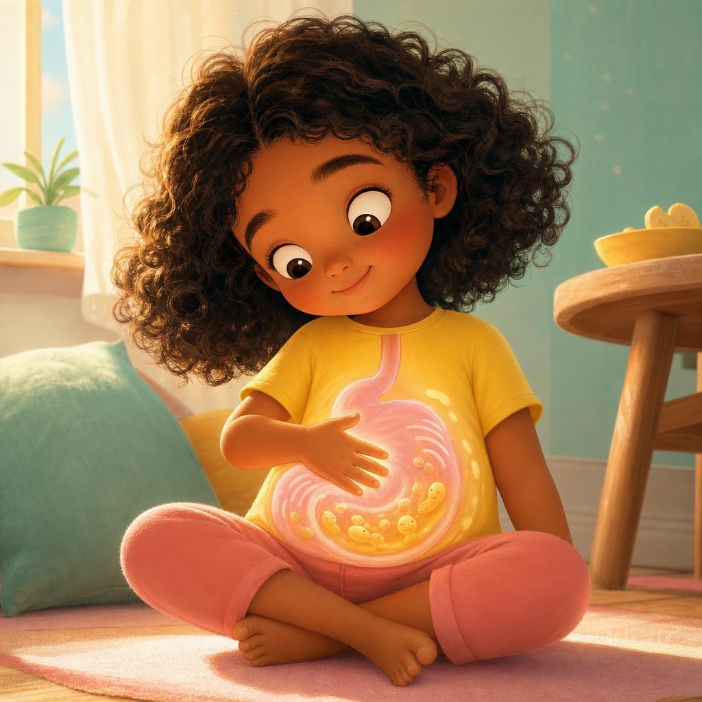 Gurgle Feel ஆகுதா? illustration for Busy Tummy Adventure