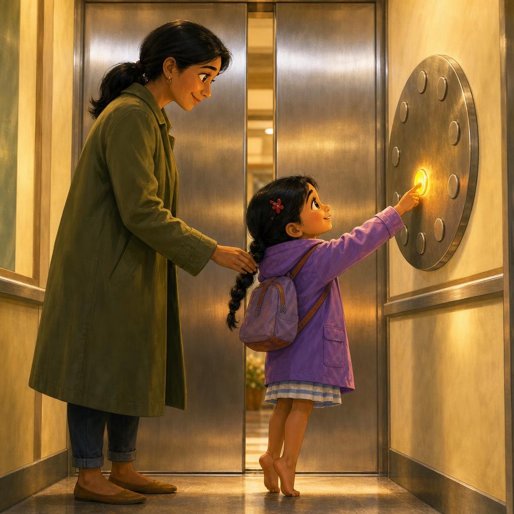 Lesson cover for How Does an Elevator Know Where to Stop?