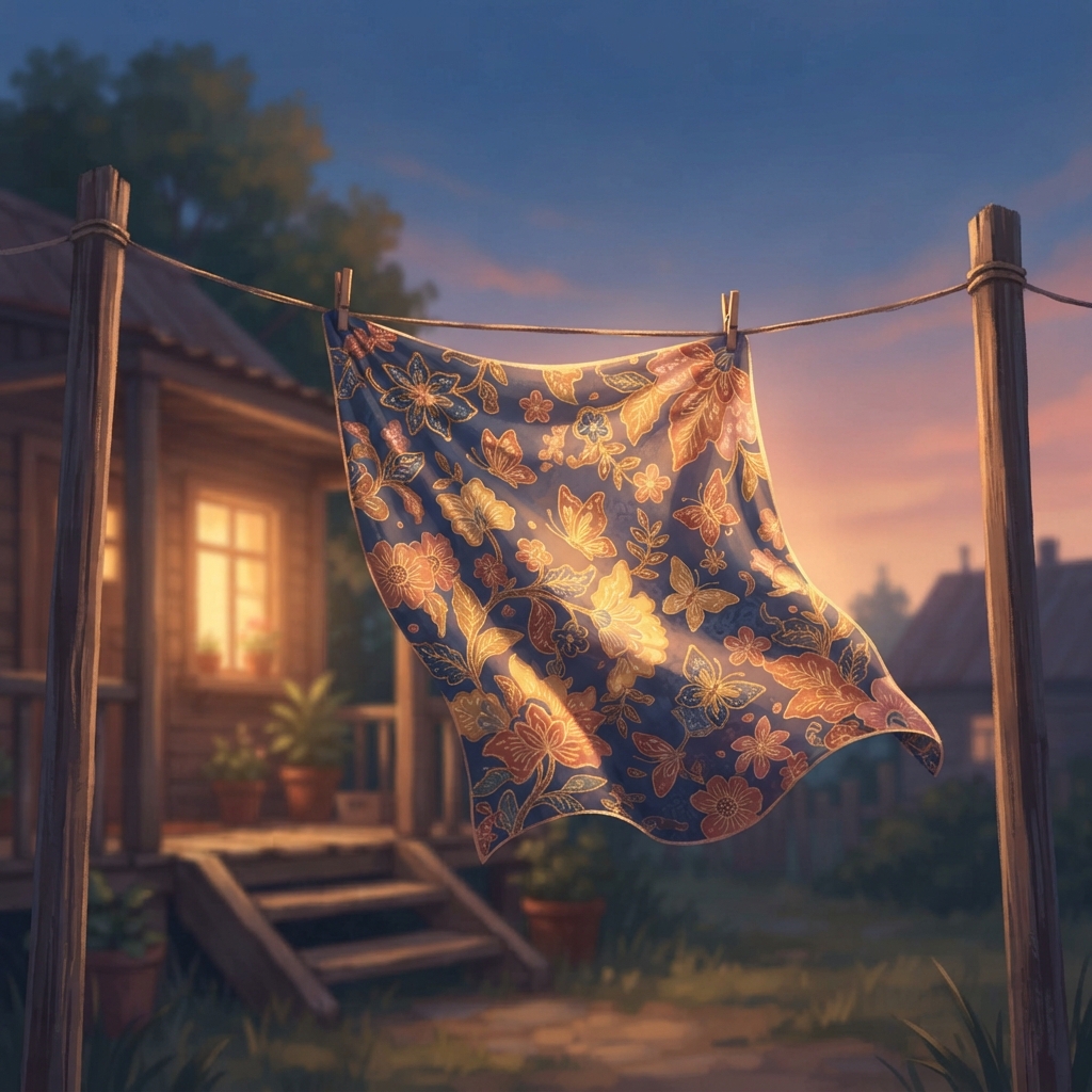 Storybook cover for Kain Batik yang Mengingat Hari
