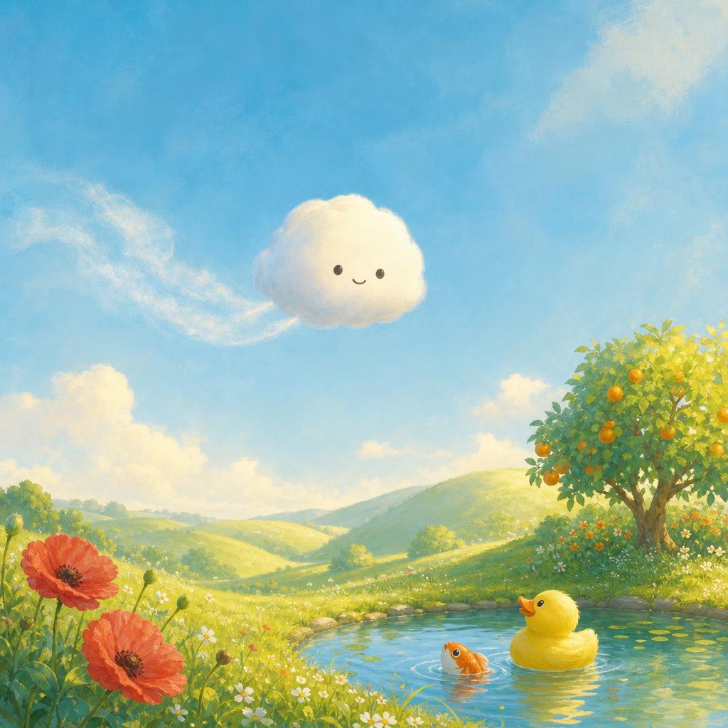 Storybook cover for The Little Cloud Who Wanted a Color