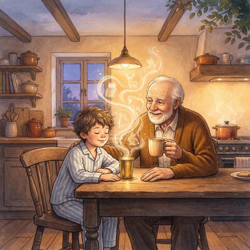 Storybook cover for தாத்தாவின் Steam Shapes