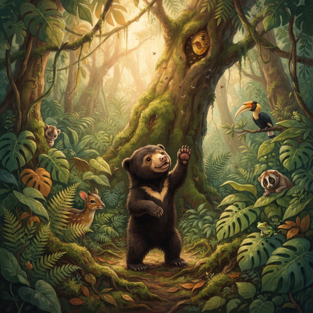 Storybook cover for Madu Pulang ke Pokok Manis