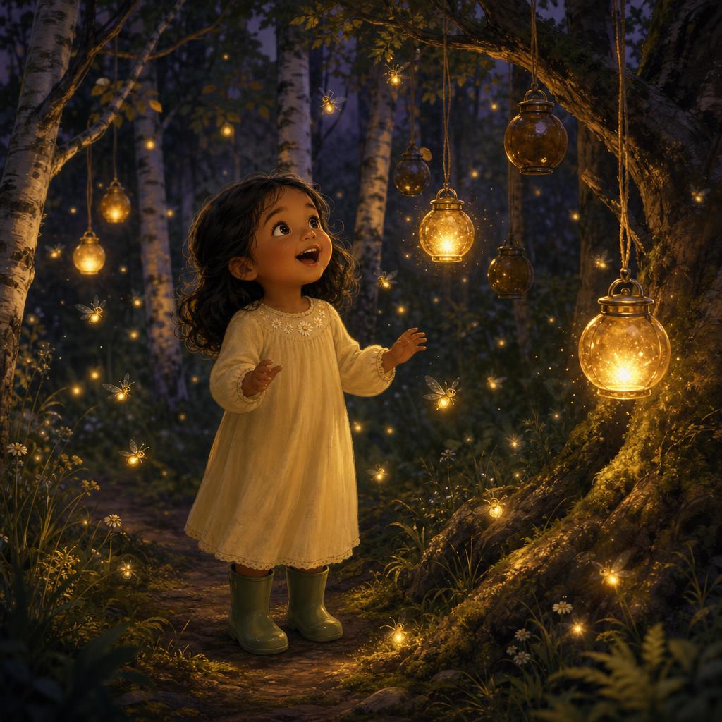 Pop, Pop, Pop illustration for The Forest of Lantern Trees