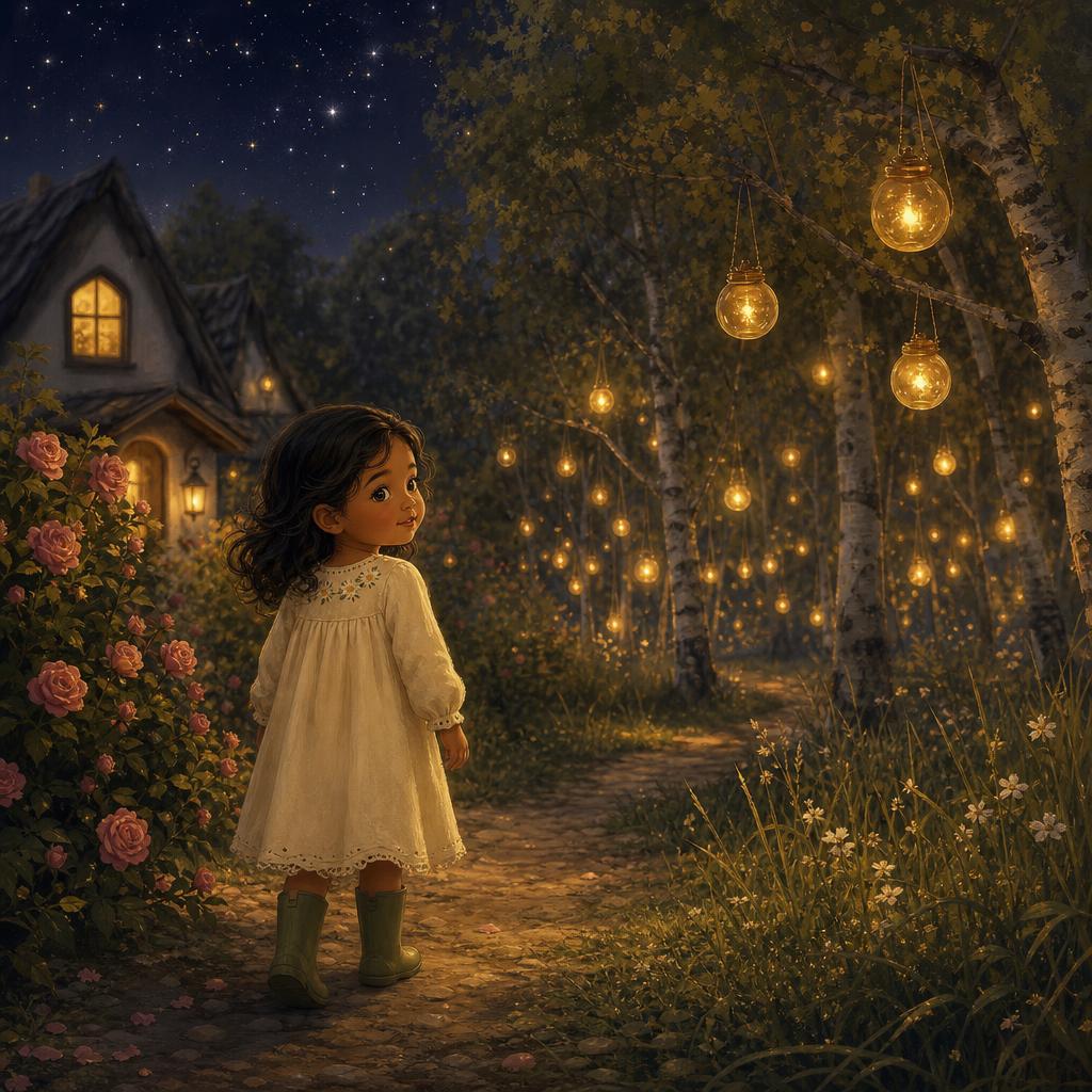 Warm and Steady illustration for The Forest of Lantern Trees