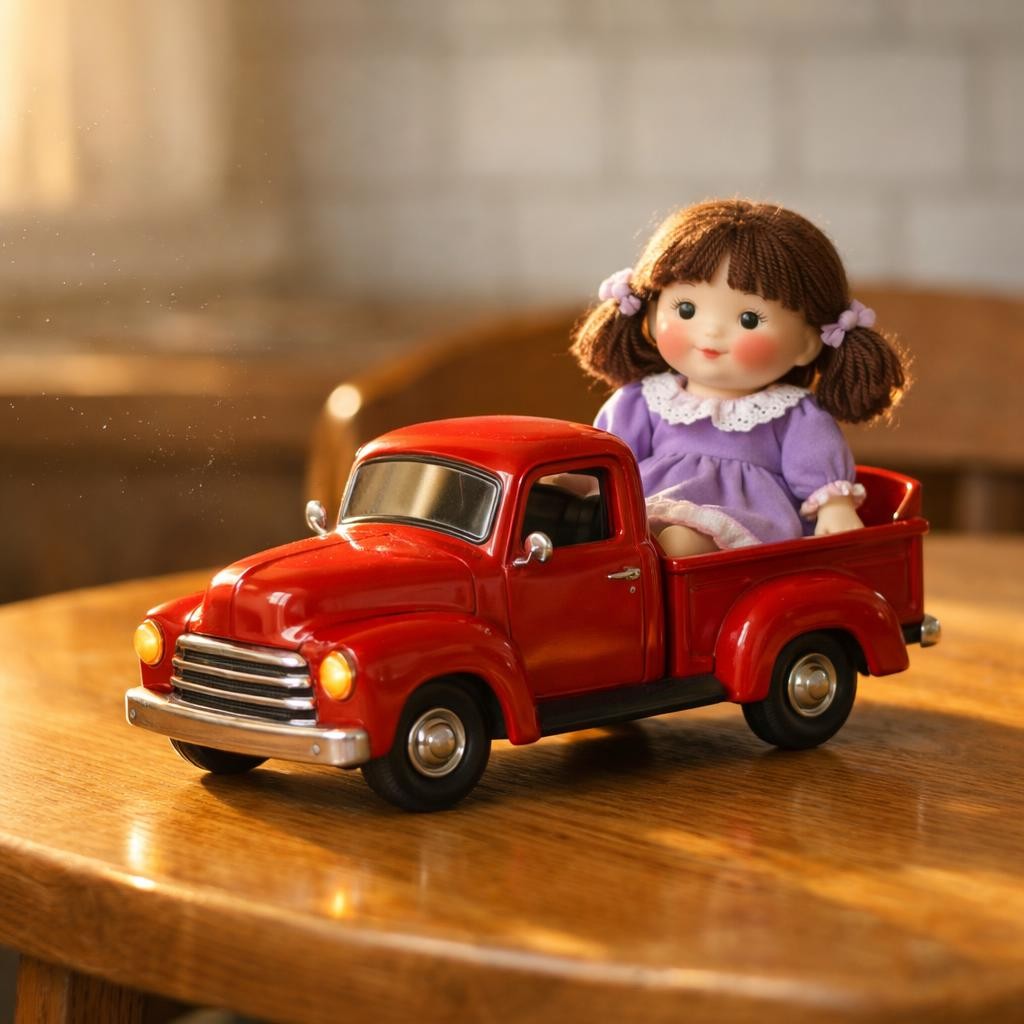 A Ride for Dolly illustration for Beep Beep! The Little Red Truck Has a Big Day