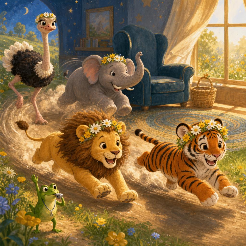 Get Set… GO! illustration for The Big Race at Sunny Grass Park