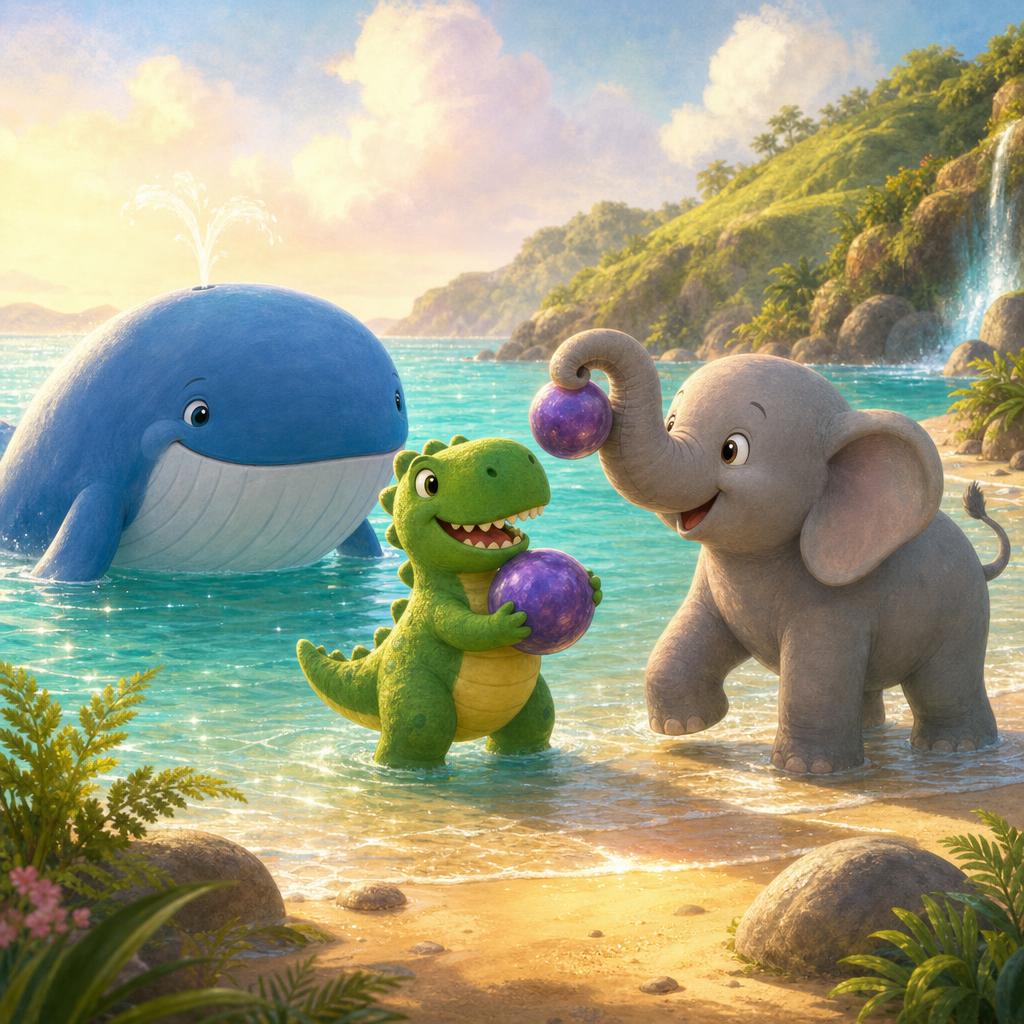 Lifting the Stones Together illustration for The Day the Sea Sang a Wobbly Song