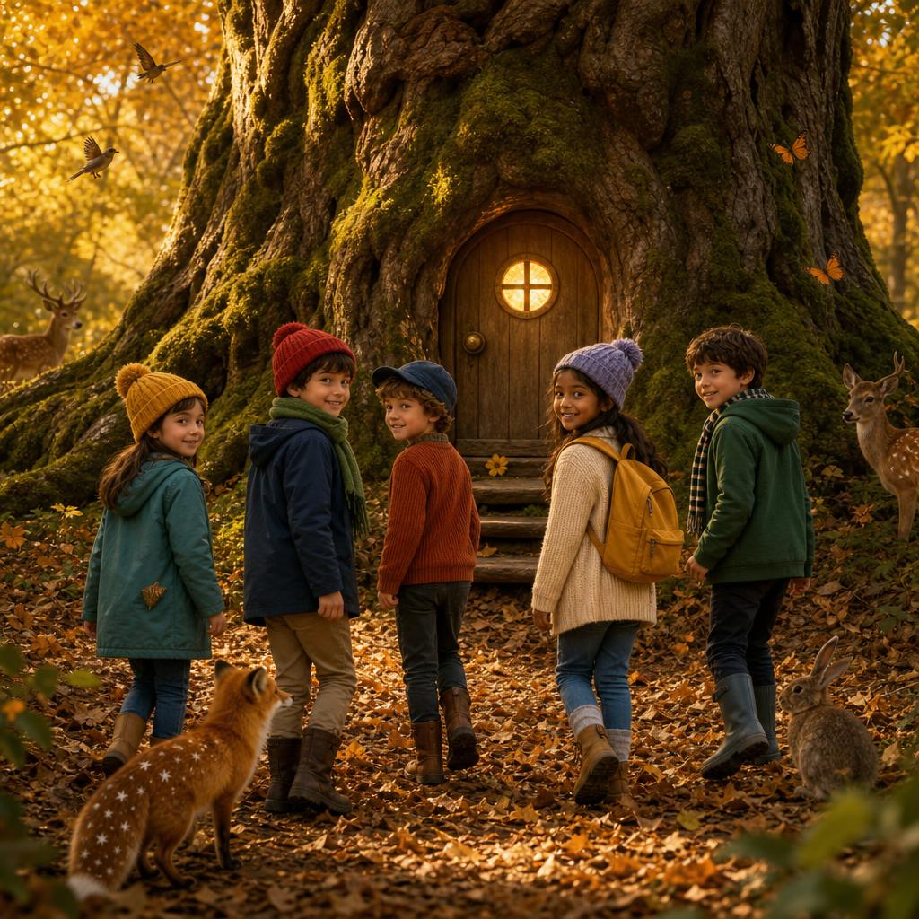 See You Next Time illustration for The Door Inside the Giant Tree