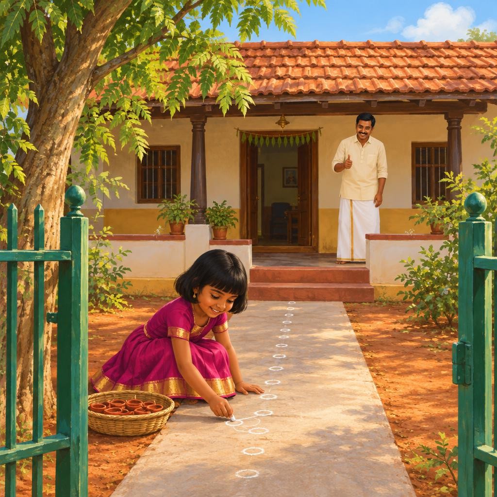 Storybook cover for மலரின் மழை Deepavali