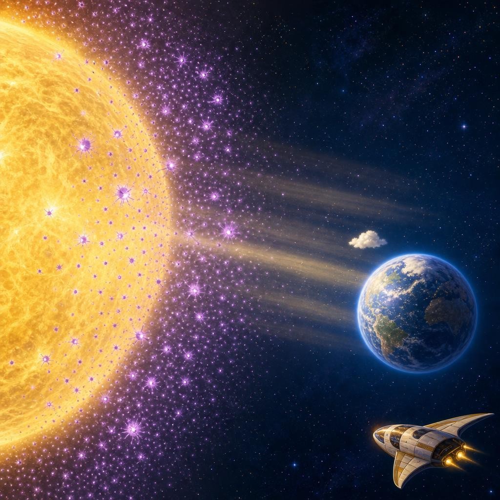 Grace discovers the blocker: microbes — living things too tiny to see without a microscope. These space microbes are called Astrophage, and millions of them soak up the Sun's energ