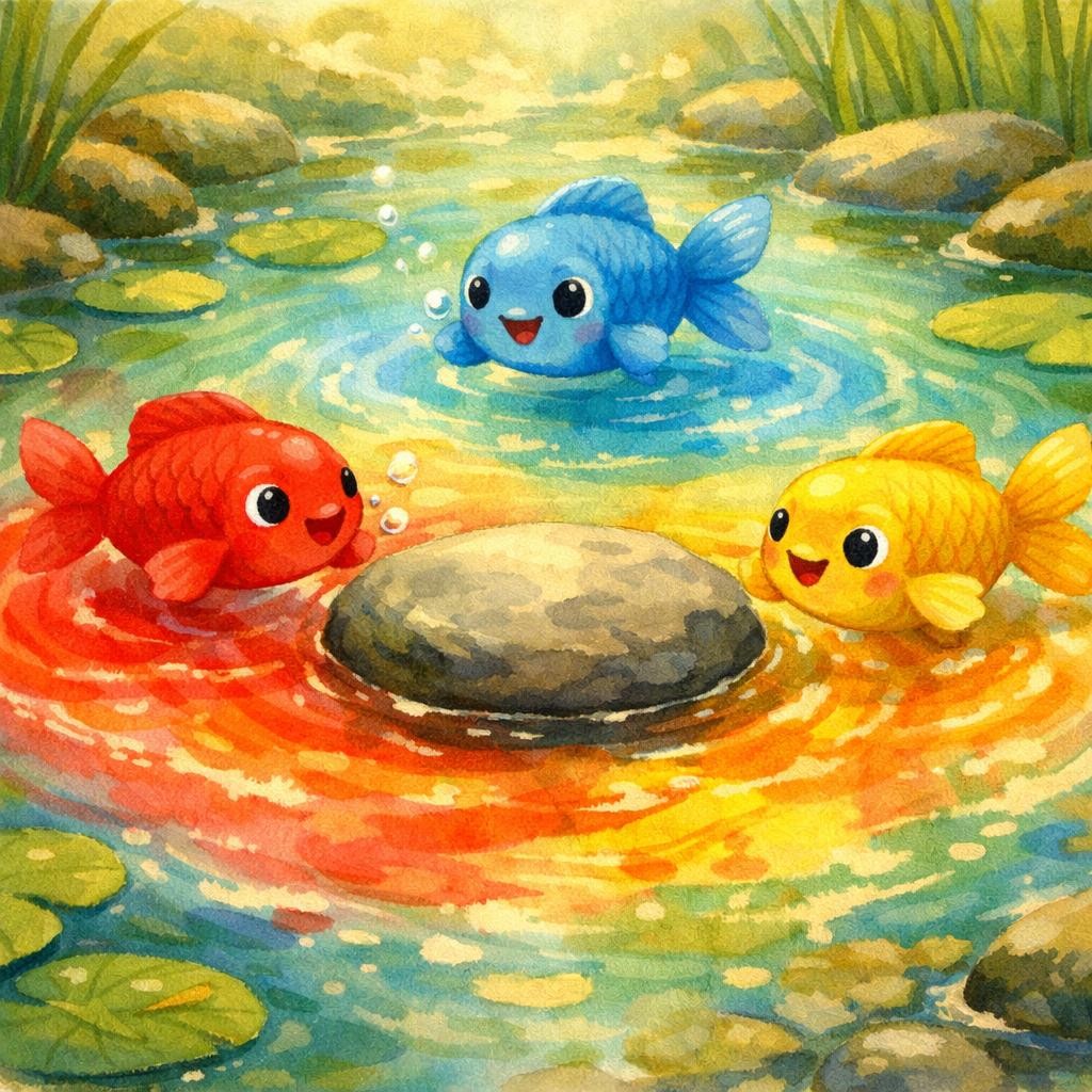 We Made It Together illustration for The Day the Pond Turned Orange