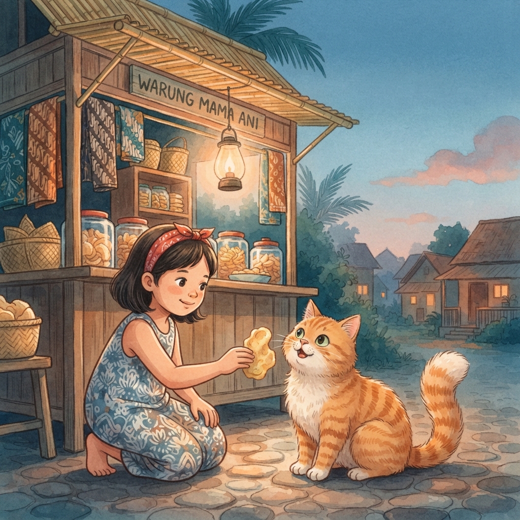 Storybook cover for Kerupuk Terbaik untuk Mpus