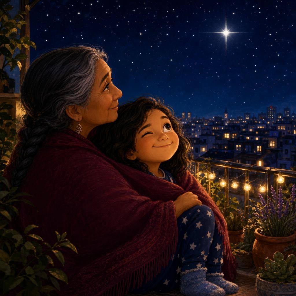 Tonight, find your favorite star and wink at it — you know its secret now. The star holds still; the air makes it wink. And at bath time, let the coin show you how light dances.