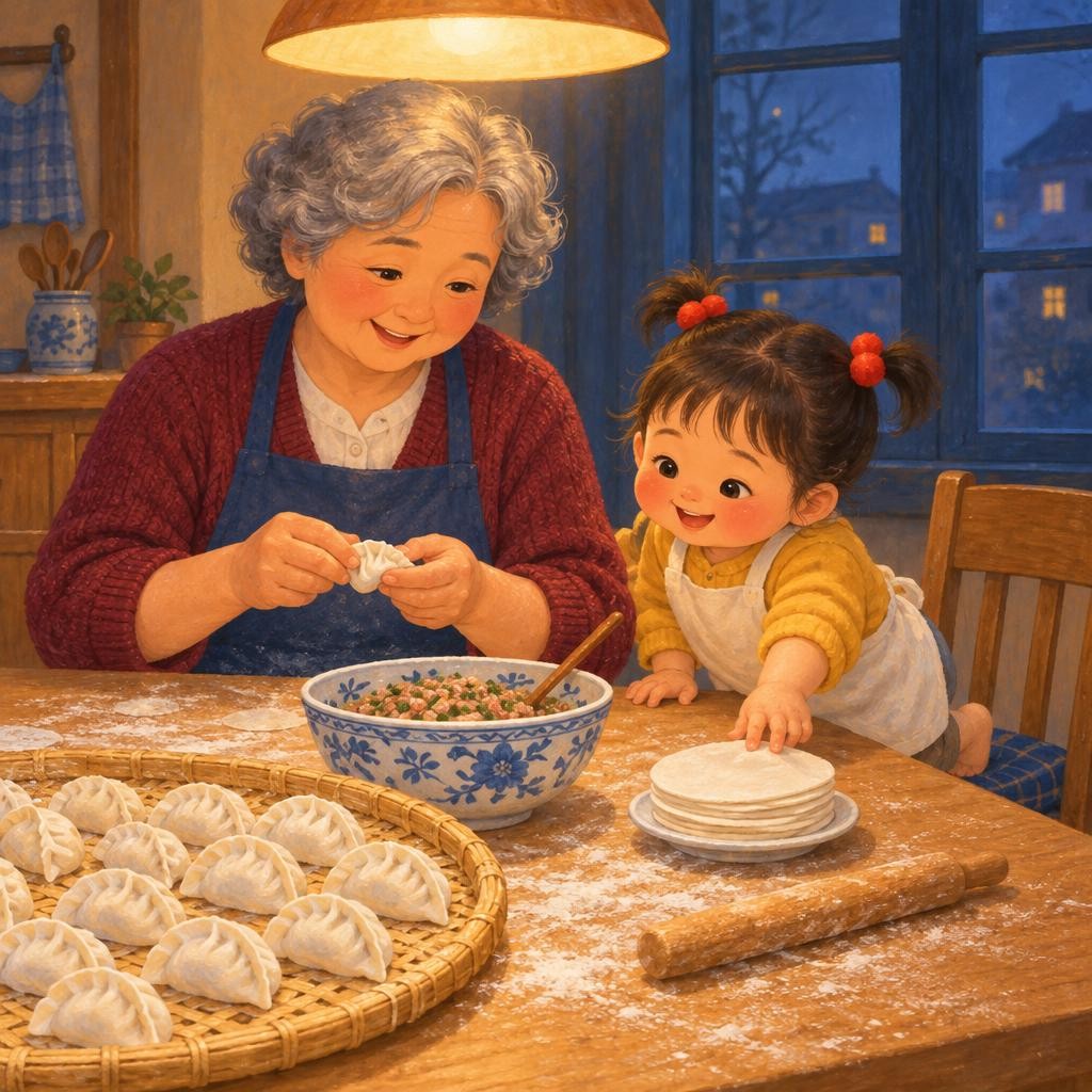 Storybook cover for 饺子宝宝排排睡