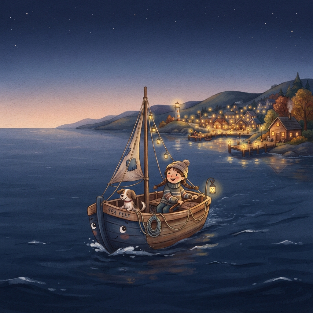 Storybook cover for Mata di Haluan, Lampu di Pelabuhan
