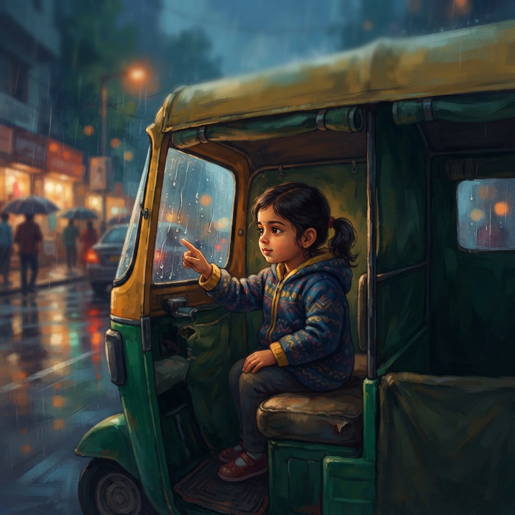 Storybook cover for மீராவின் Rain Race