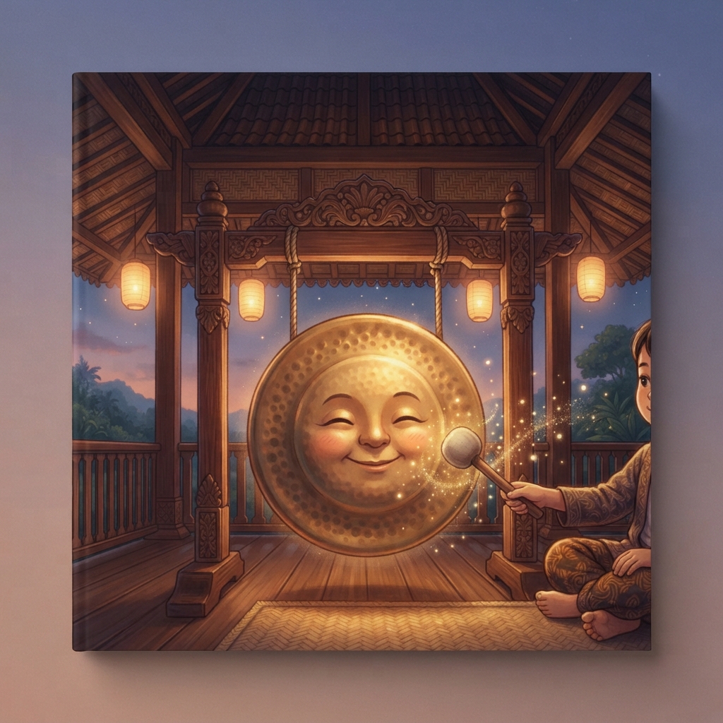 Storybook cover for Selamat Malam, Gong Kecil
