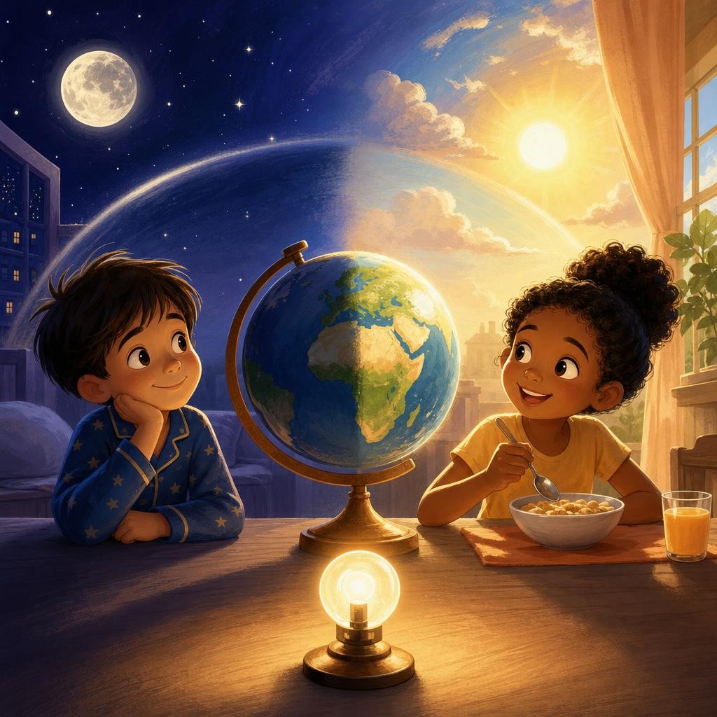 Lesson cover for The Spinning Ball and the Lamp