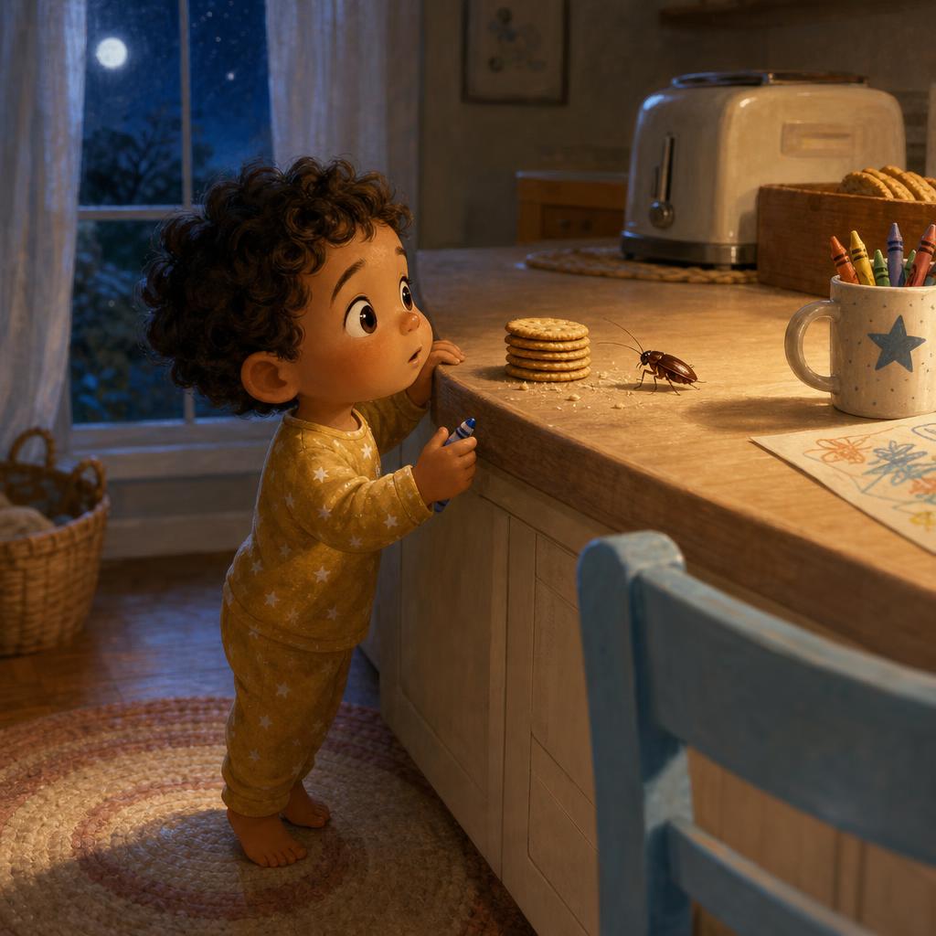 Storybook cover for The Crunch in the Kitchen