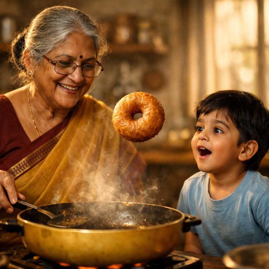 Storybook cover for Grandma and the Bouncy Vada