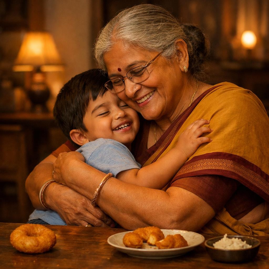 The Secret Inside illustration for Grandma and the Bouncy Vada