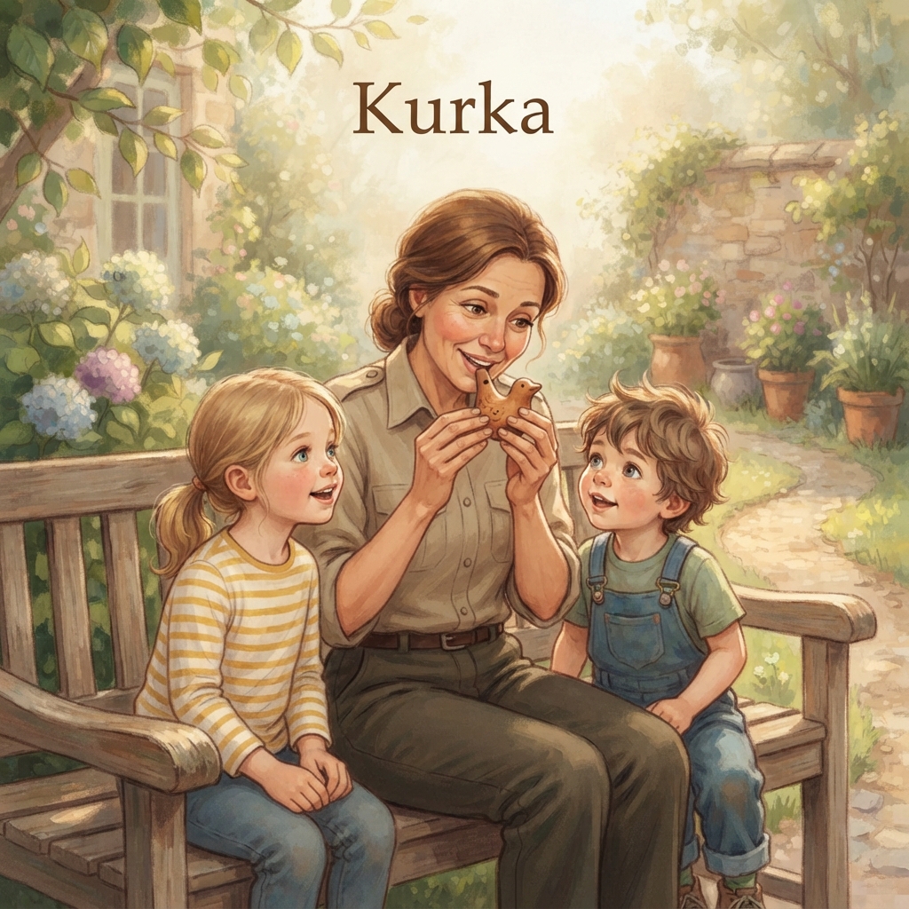 Storybook cover for Kurka’s Little Whistle
