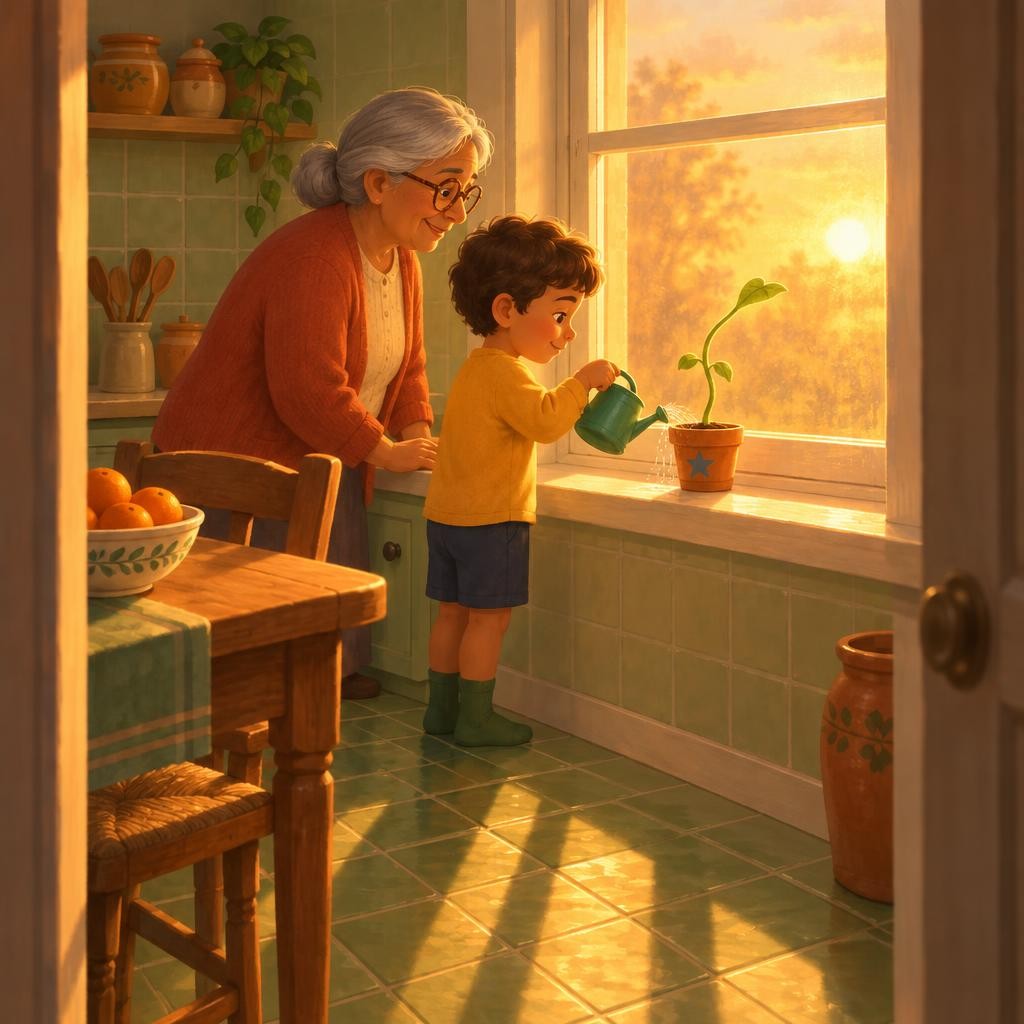 Ahora Mateo lo sabe: las plantas crecen hacia la luz, porque con la luz hacen su comida. Tú también puedes probarlo. Con un adulto, pon una plantita junto a una ventana. Gira la ma