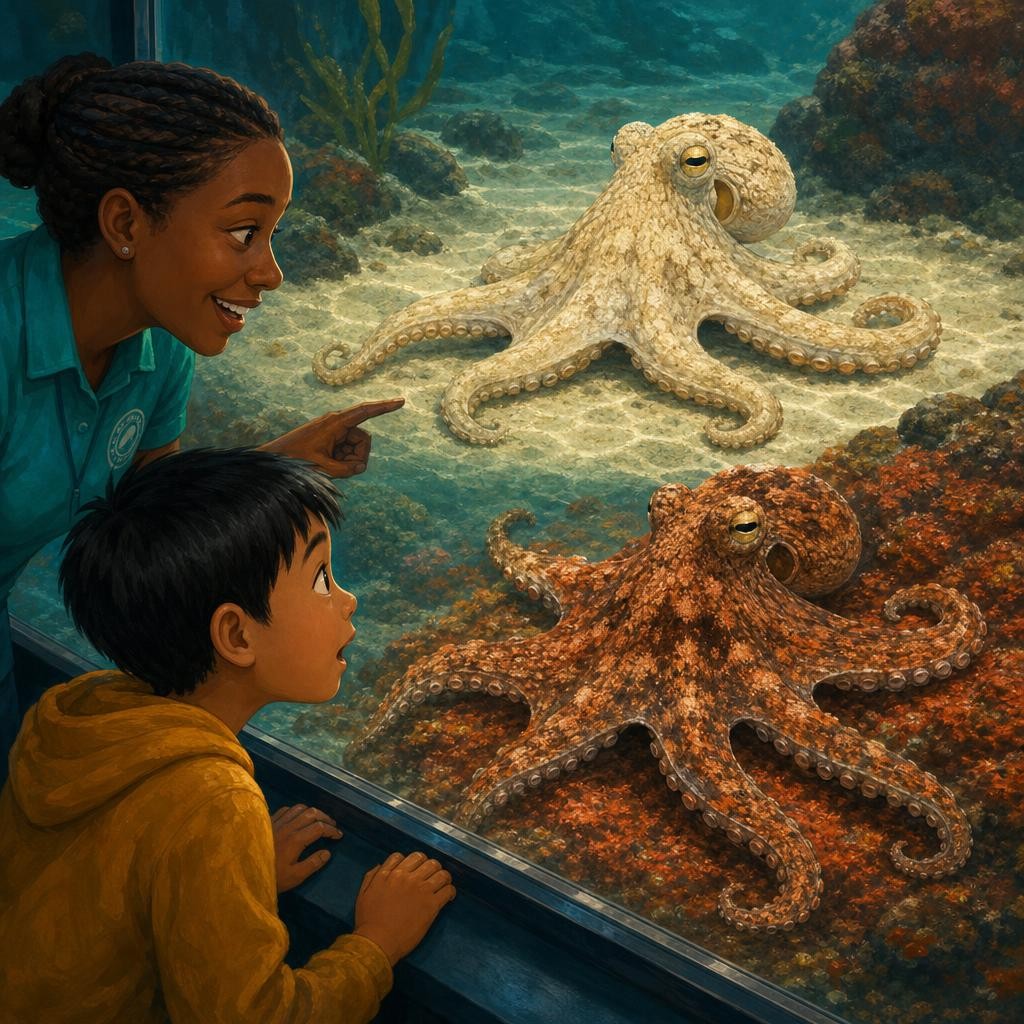 Lesson cover for How Do Octopuses Change Color?