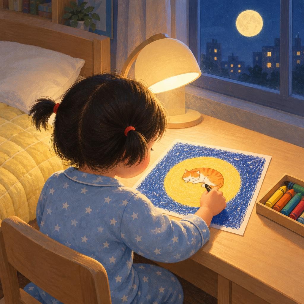 Storybook cover for 月亮上的毛线团