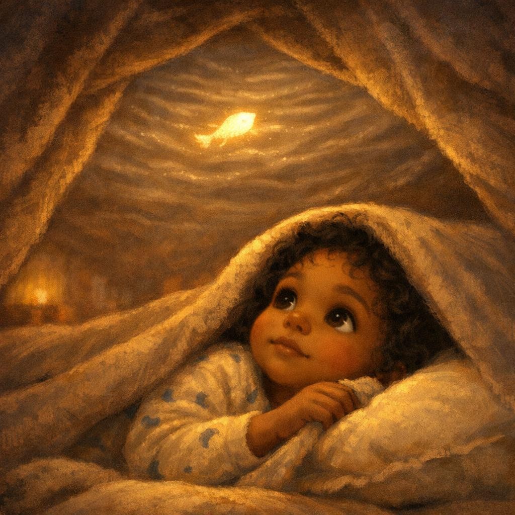 Storybook cover for The Ceiling Glow Fish