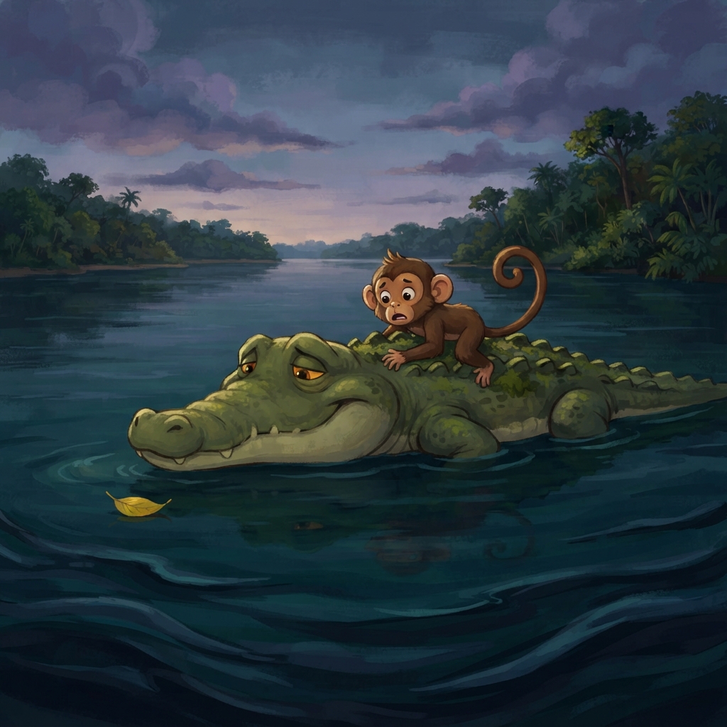 Halfway across, Kalu stopped smiling. “Minku, I must tell you the truth. My wife wants your heart.” Minku looked left. Water. He looked right. More water. For one tiny moment, he t