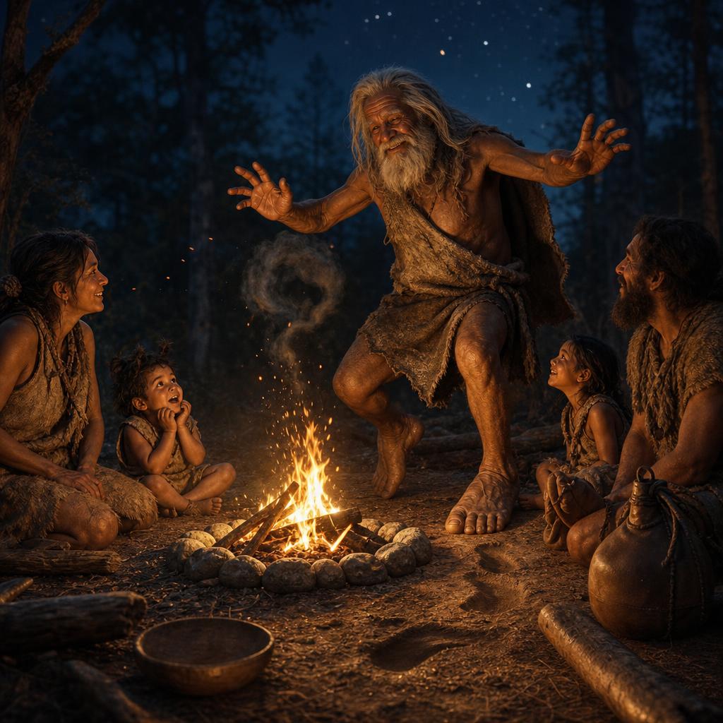 The Stomping Dance illustration for There was a river that moved slow and q…