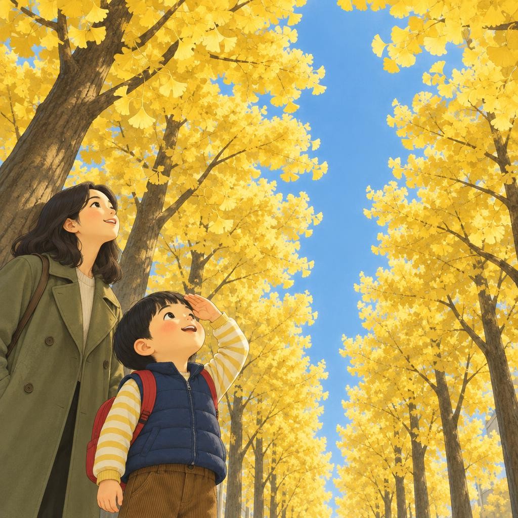 도윤이가 고개를 들어 길을 따라 쭉 서 있는 은행나무들을 바라보았어요. 나무마다 노란 잎이 가득했어요. “엄마, 은행나무는 다 이런 열매를 떨어뜨려요?” 여러분은 어떻게 생각해요?