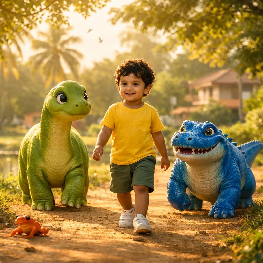 Storybook cover for டினோவும் கிரோக்கும் அர்ஜுனும்