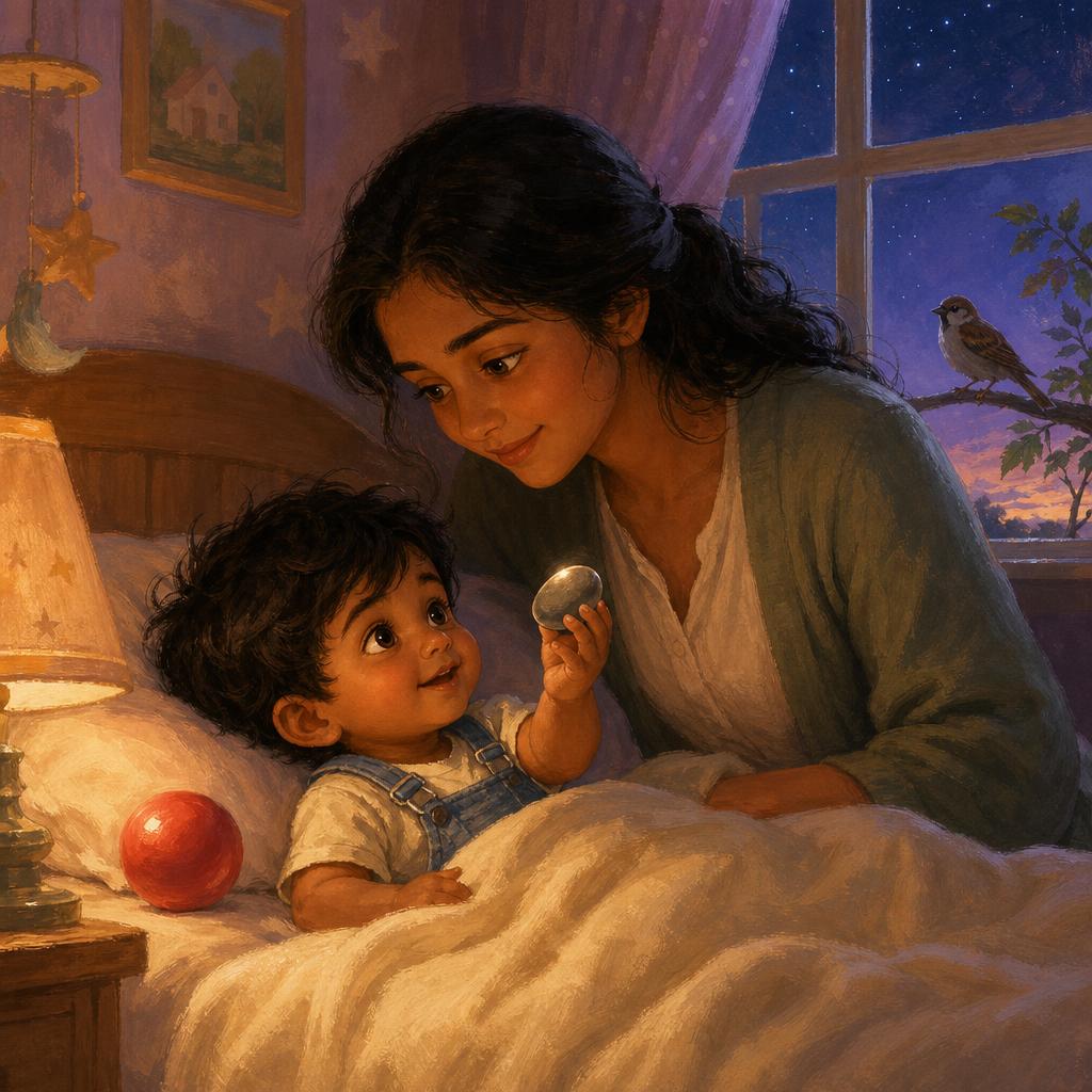 The Shiny Pebble for Mama illustration for Leo and the Park Surprise
