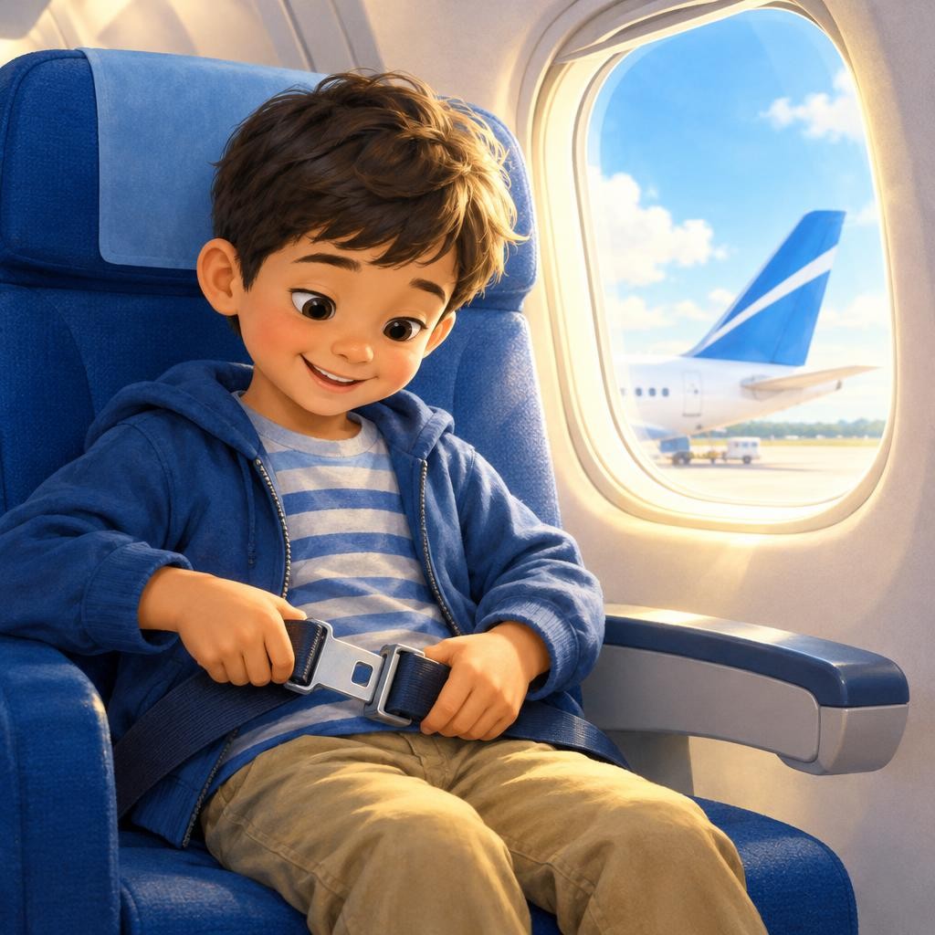 Storybook cover for Flying on a Plane