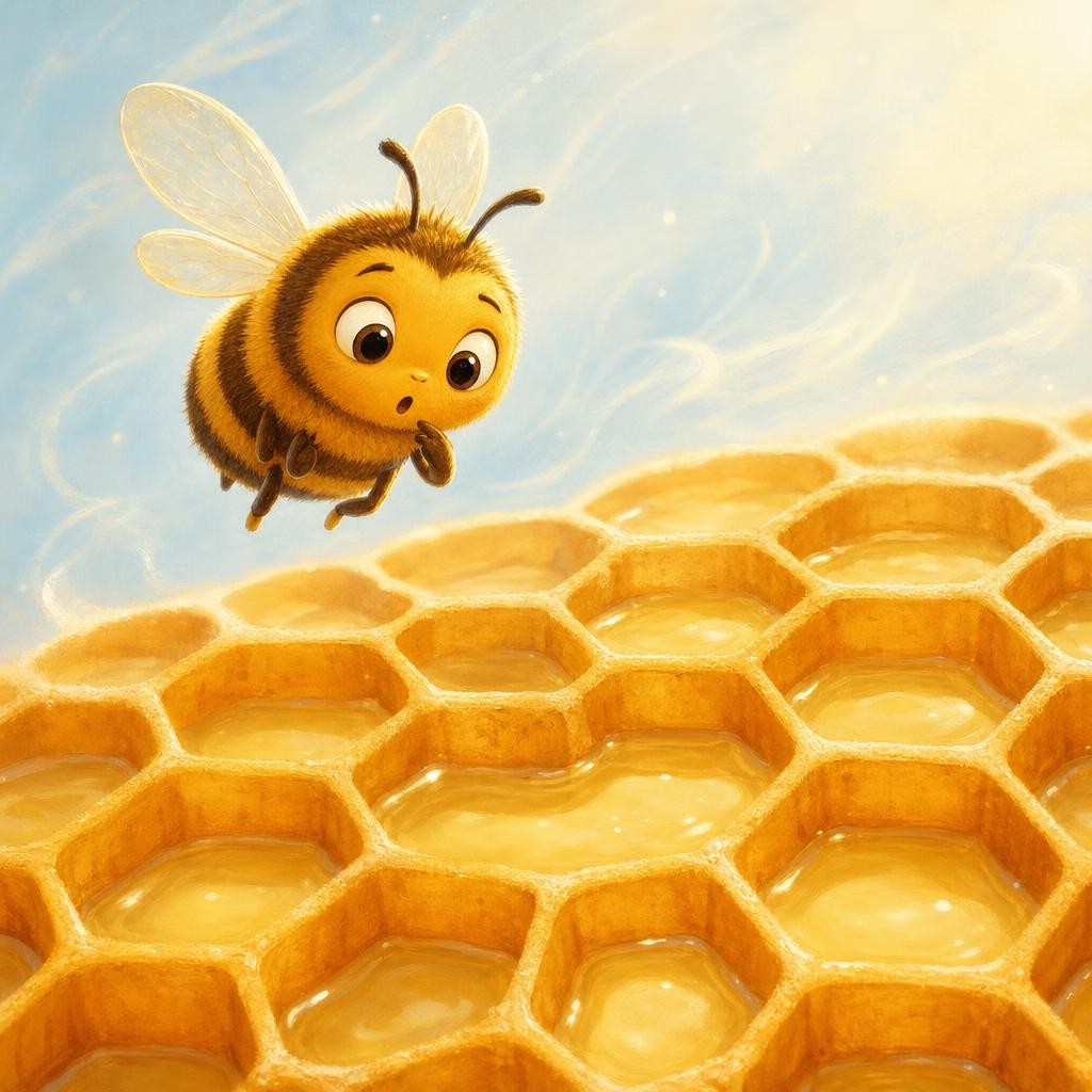 What Makes It Thick? illustration for Buzz the Bee and the Flower Juice