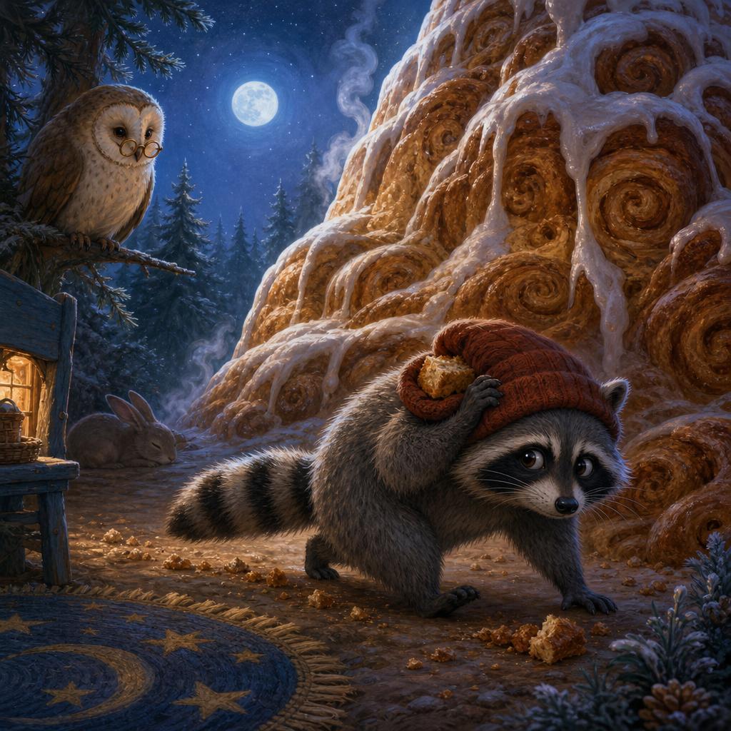 Rufus Wants a Boulder illustration for The Mountain That Smelled Like Morning