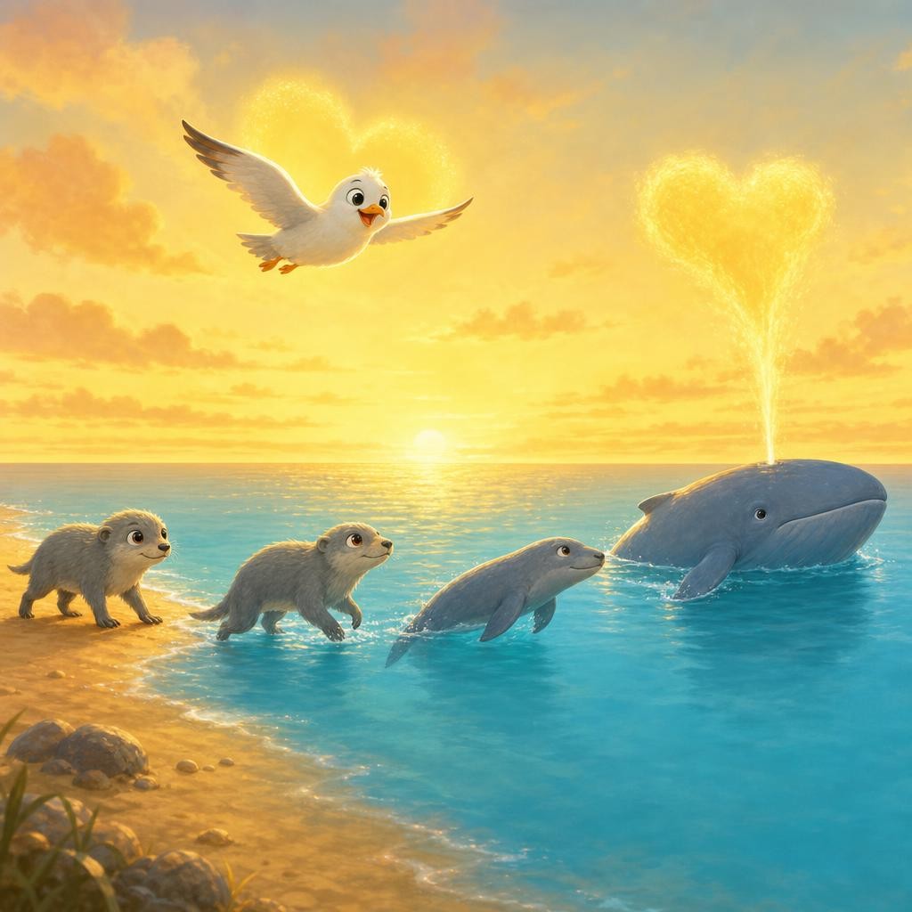 Slow, Slow, Slow illustration for The Whale Who Used to Walk