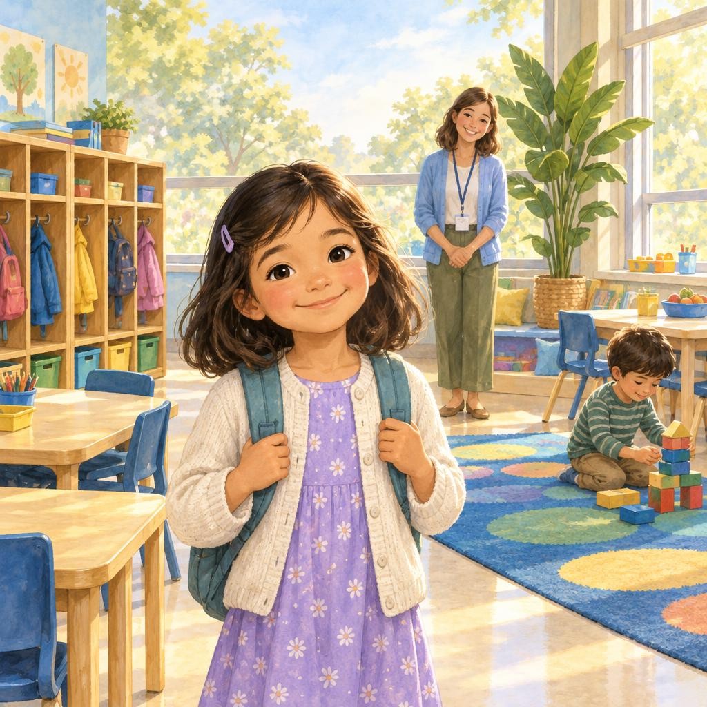 Storybook cover for My First Day of School