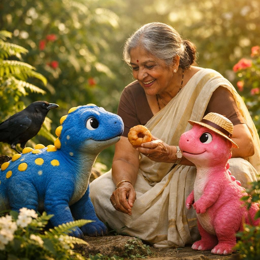The Dinosaur Friends illustration for The Great Vada Rescue