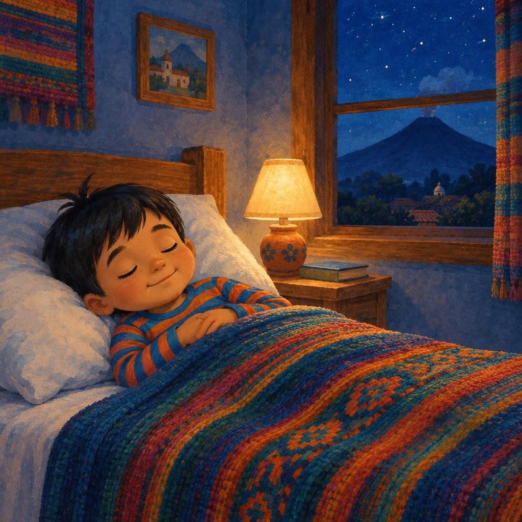 En la cama, Nico cerró la boca despacito, como quien cierra la puerta de un cuarto. —Buenas noches, dientitos —susurró. Y los veinte dientitos, limpios y brillantes, se quedaron do