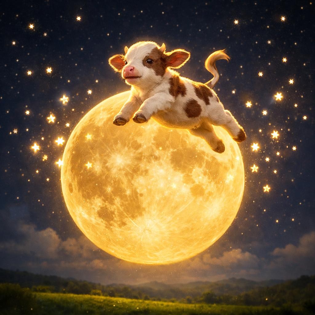 Moon-ஐ தாண்டிட்டாள்! illustration for பாலு பாய்ந்தாள்!