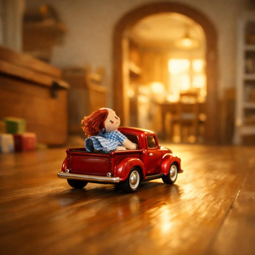 A Ride for Dolly illustration for Beep Beep, Little Red Truck