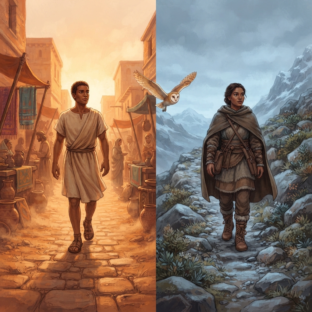 As people travelled and built communities, shoes changed to suit different places. Open sandals kept feet protected in hot, dry streets. Sturdy tied boots covered more of the foot