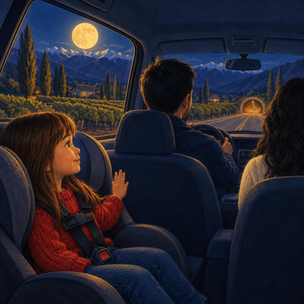 Storybook cover for La luna que nos seguía