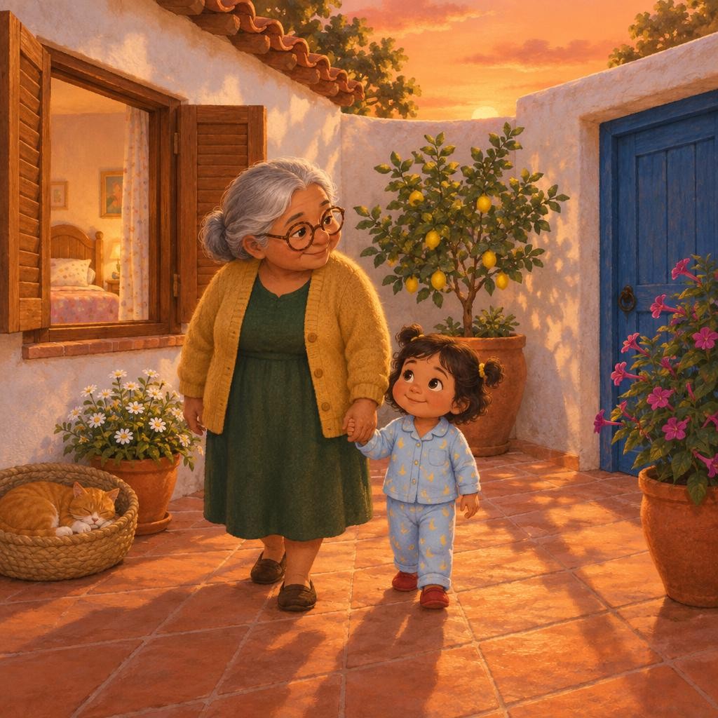 Storybook cover for La flor que se despierta de noche