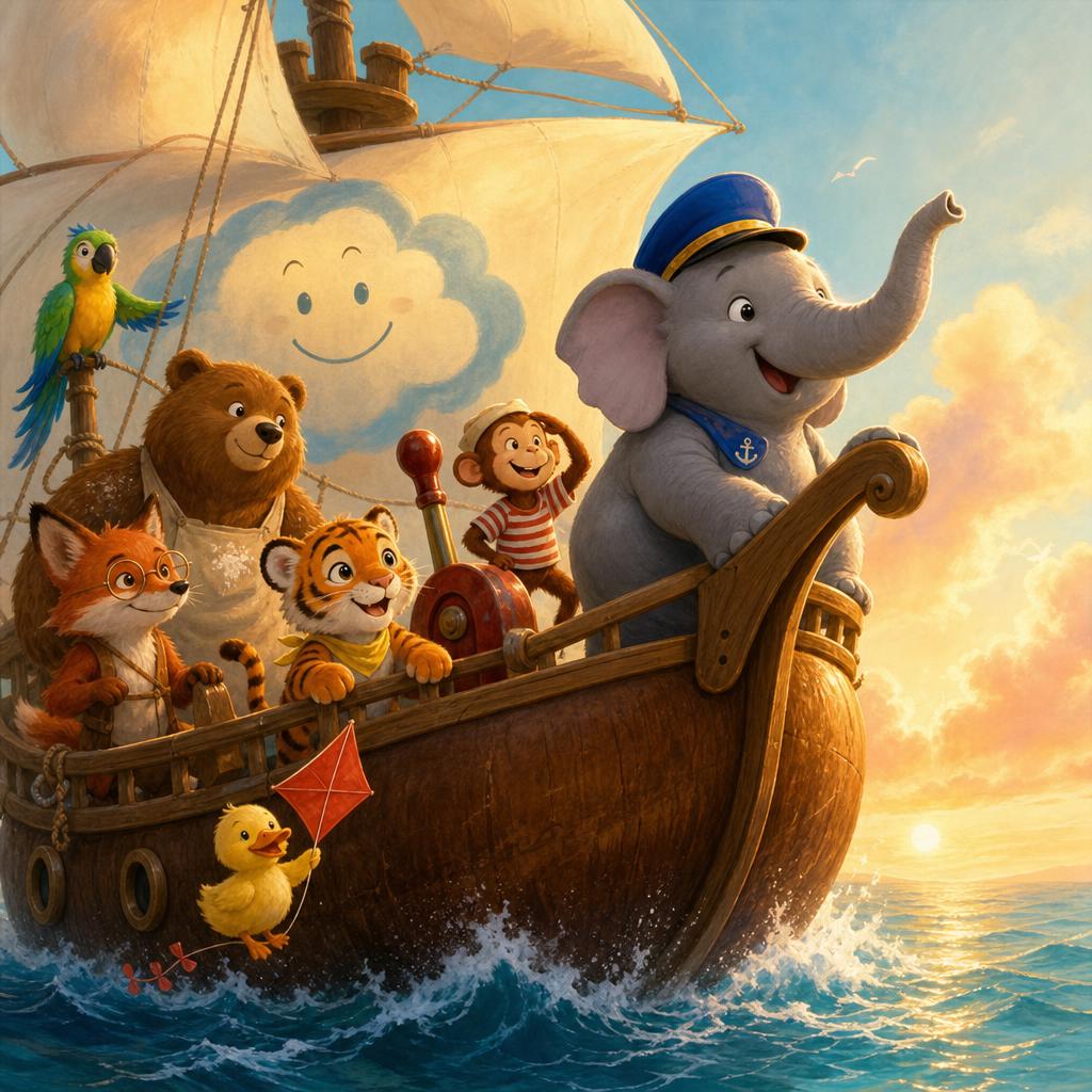Storybook cover for Captain Ellie's Flying Ship